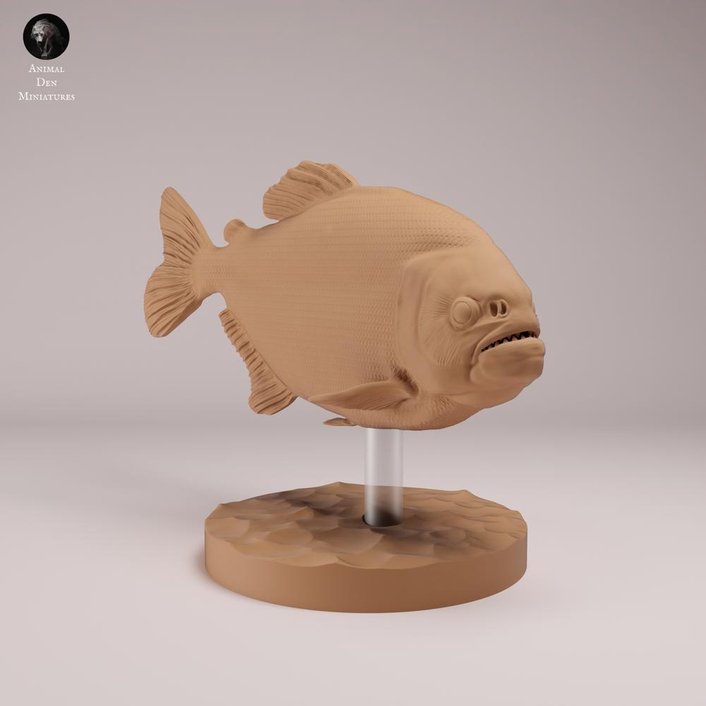 Product photo animal figure Animal Den Miniatures 2: Fish animal figure: Red-bellied piranha (26_08_01)