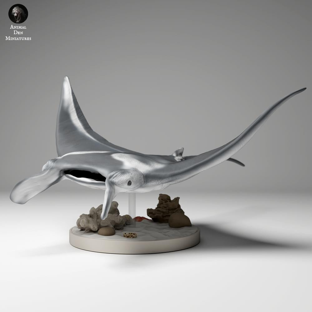Product photo animal figure Animal Den Miniatures 1: Ocean animal figure: Reef Manta Ray (24_06_01)