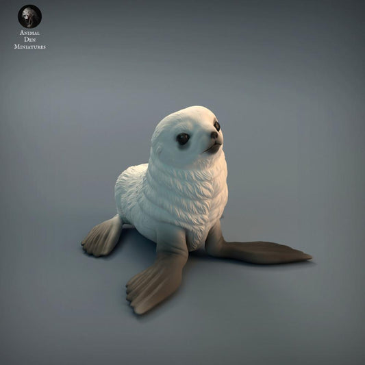 Product photo animal figure Animal Den Miniatures 2: Marine animal figure: seal pup (22_01_02)