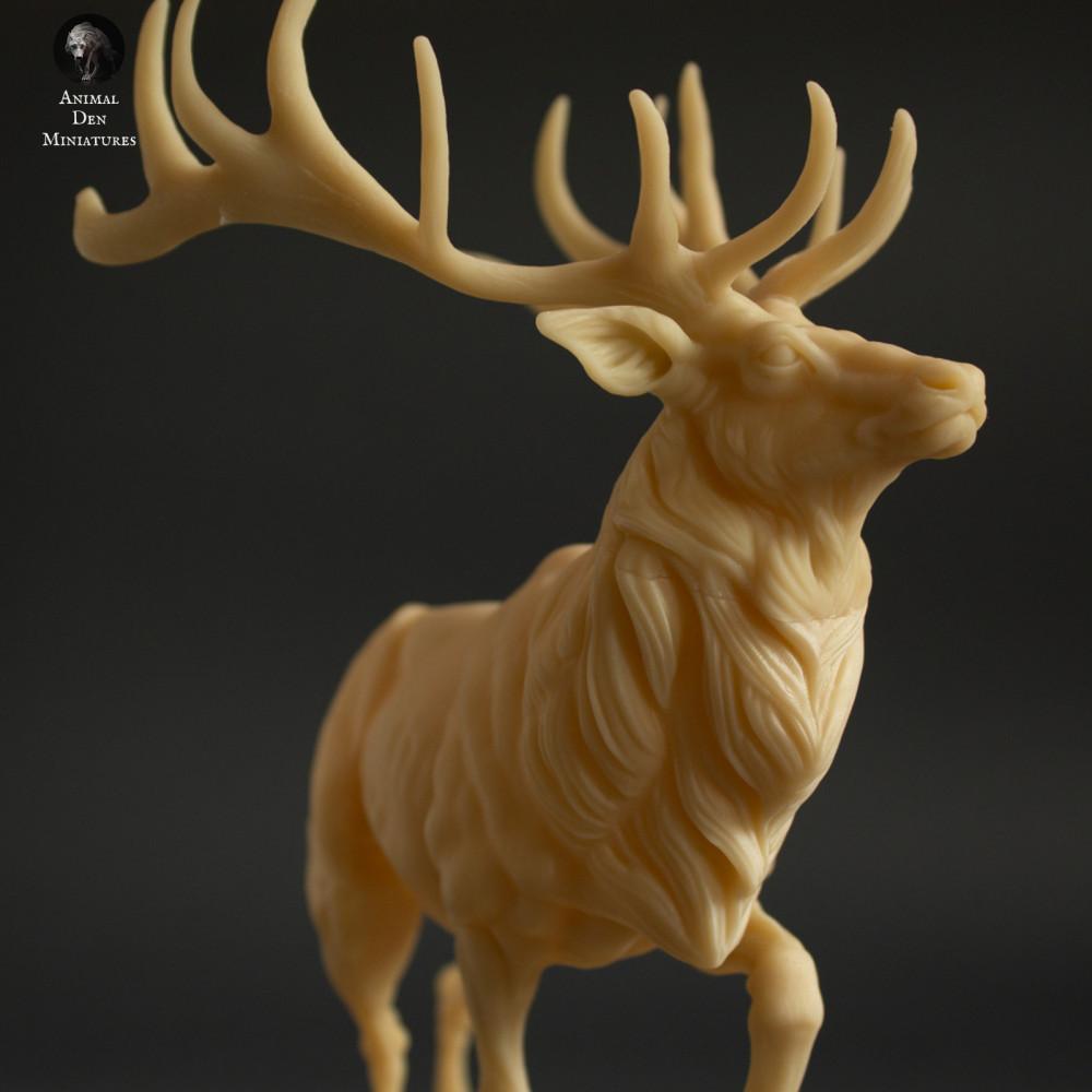 Product photo animal figure Animal Den Miniatures 4: Wild animal figure: Wapiti deer (22_02_02)