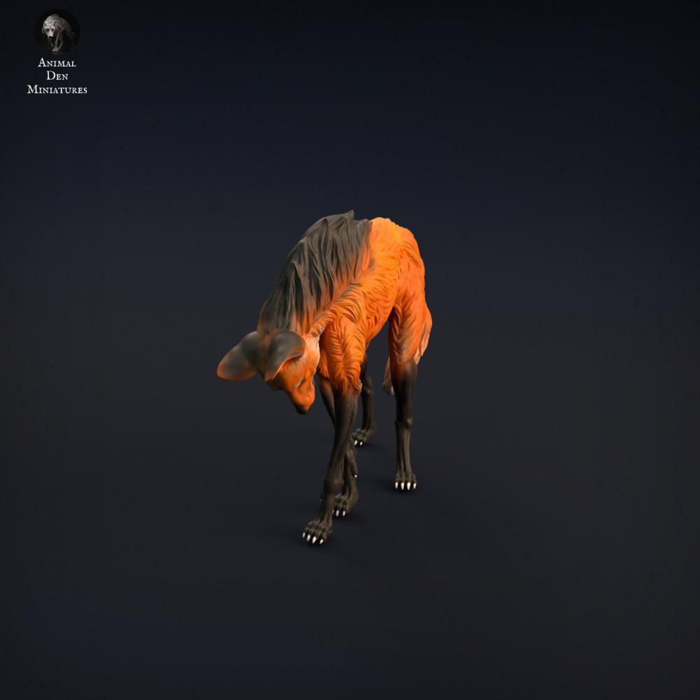 Product photo animal figure Animal Den Miniatures 2: Wild animal figure: Maned wolf (22_01_01)