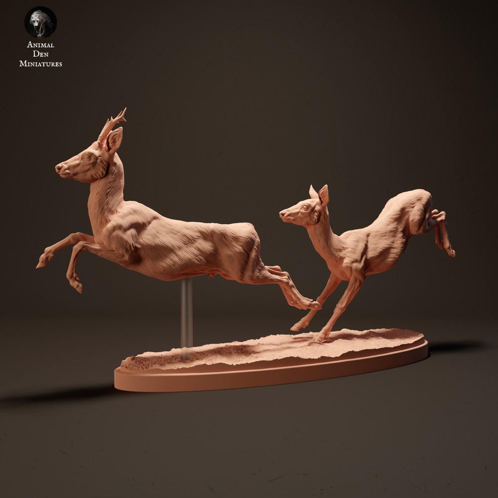 Product photo animal figure Animal Den Miniatures 0: Wild animal figure: running deer (23_10_14)