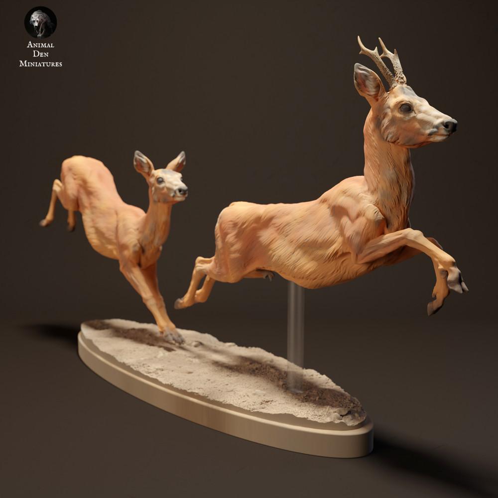 Product photo animal figure Animal Den Miniatures 2: Wild animal figure: deer - running (23_10_14)