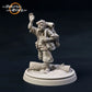 Product photo Tabletop 28mm The Printing Goes Ever On (TPGEO) 0: 9 Heroes in Wanderer Pose: Companions of Humans, Elves, Dwarves, and Halflings - Wanderer
