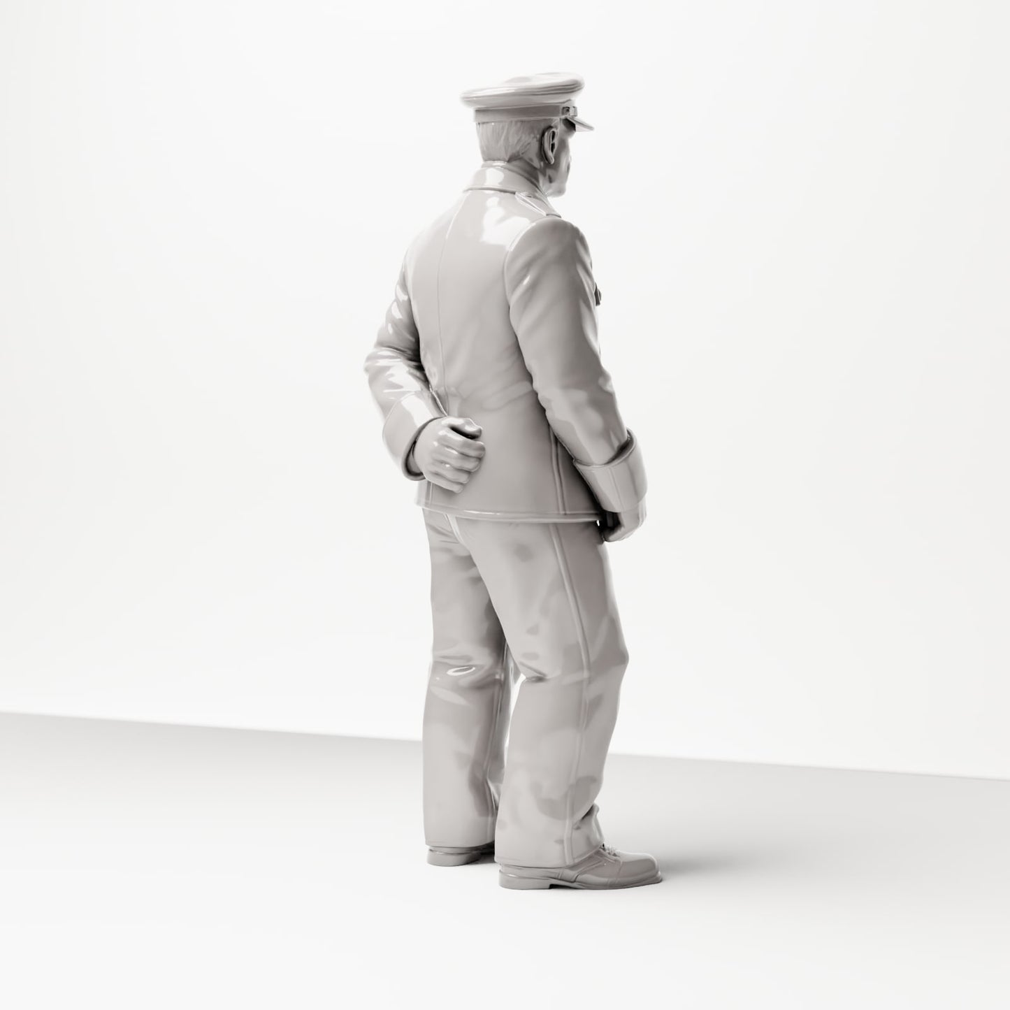 Product photo Diorama 3: Standing figure: Stationmaster / Station Inspector with clipboard (1920s-1930s) (sc01)