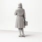Diorama model building product photo 2: Standing figure: Traveling woman at the platform, late 1920s, coat, hat, small suitcase (sc04)