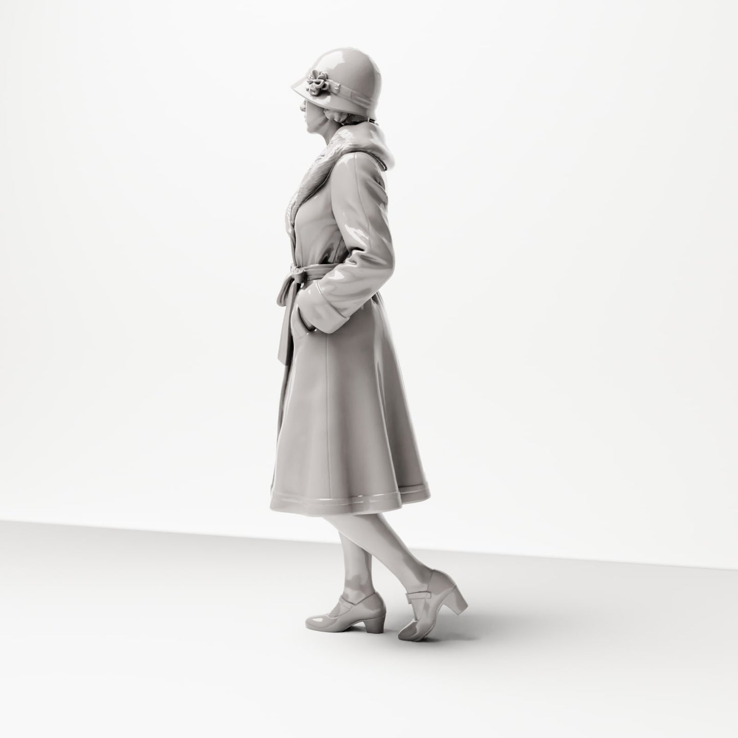 Diorama model building product photo 1: Historical diorama figure: Mother with child at the platform (1920s-1930s) (sc05)