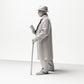 Diorama model building product photo 1: Historical diorama figure: Elderly man with newspaper and cane (1920s-1930s) (sc06)