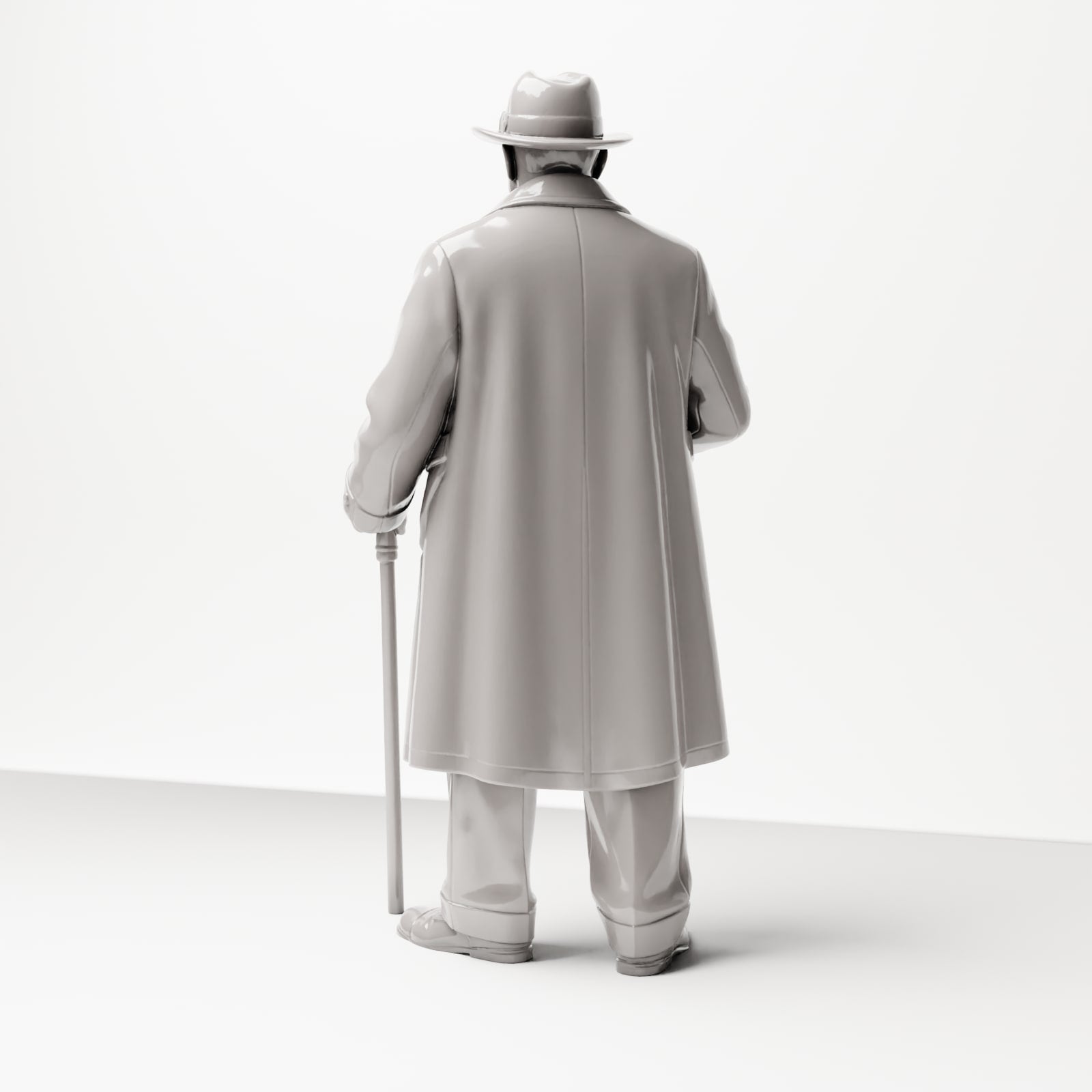 Diorama model building product photo 2: Historical diorama figure: Elderly man with newspaper and walking stick (1920s-1930s) (sc06)