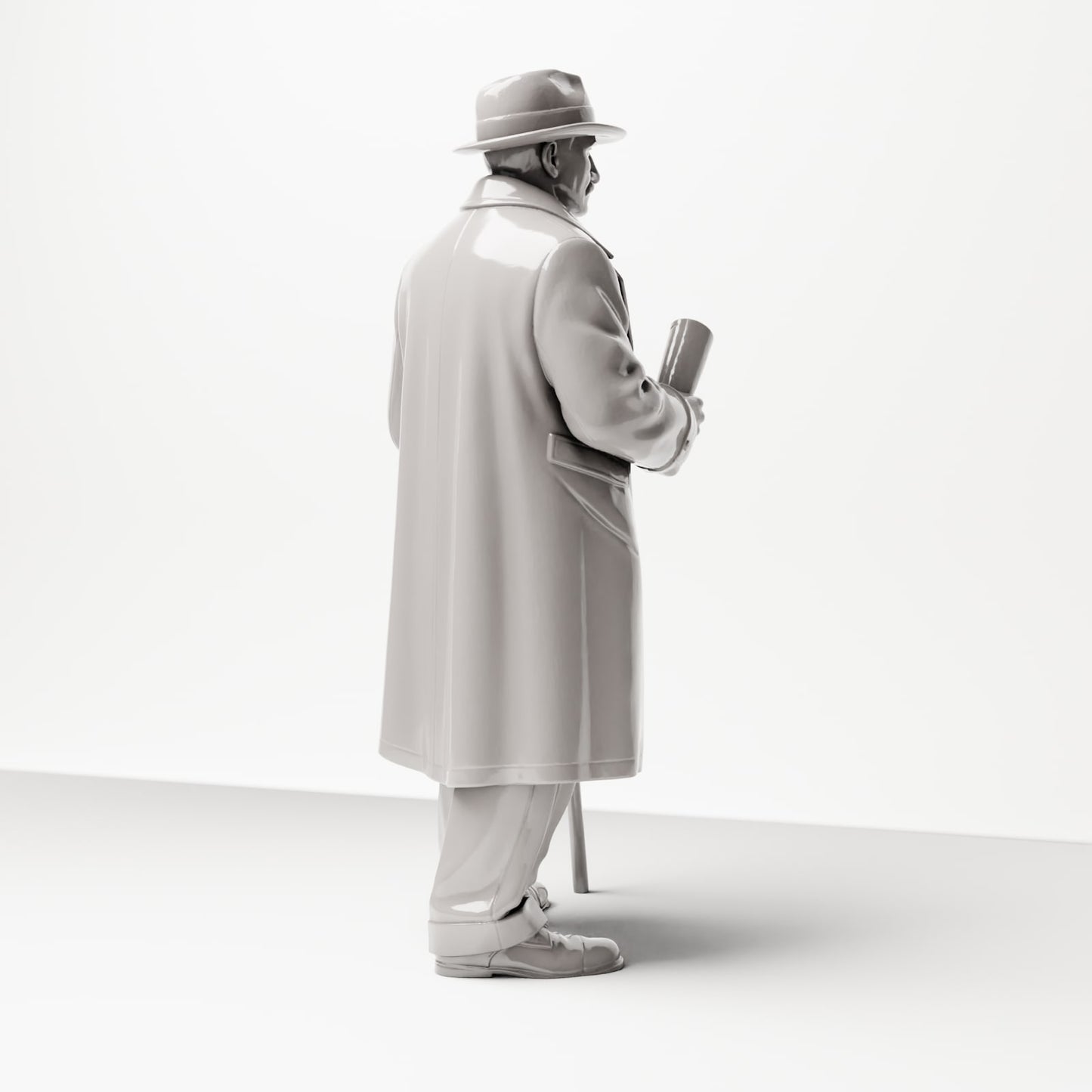 Diorama model building product photo 3: Historical diorama figure: Elderly gentleman with newspaper and walking stick (1920s-1930s) (sc06)