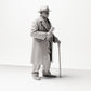 Diorama model building product photo 4: Historical diorama figure: Elderly man with newspaper and cane (1920s-1930s) (sc06)