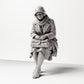 Diorama model building product photo 0: Sitting figure: Woman sitting on bench edge with handbag, 1920s-1930s, waiting room, train station (sc08)