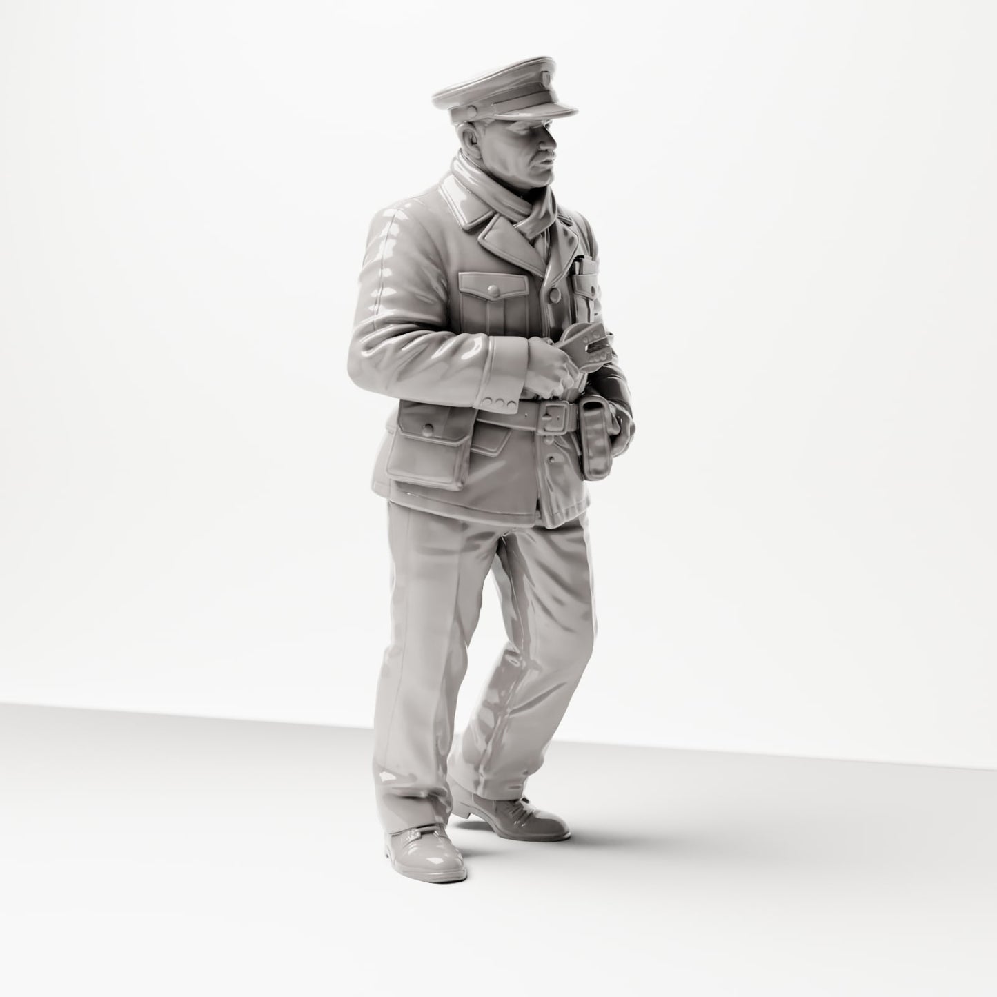 Diorama model building product photo 4: Historical diorama figure: Conductor / Ticket inspector with hole punch, 1920s-1930s (sc09)