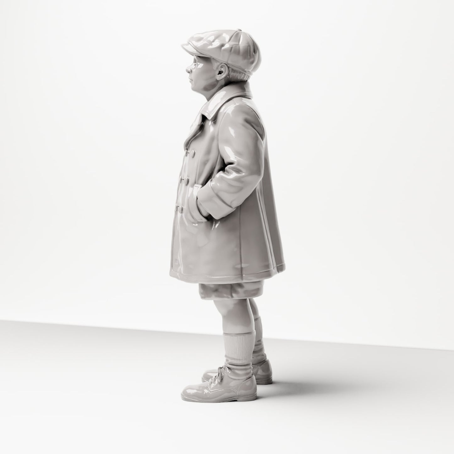 Diorama model building product photo 1: Historical diorama figure: Young attendant with cap and coat, late 1920s (sc10)