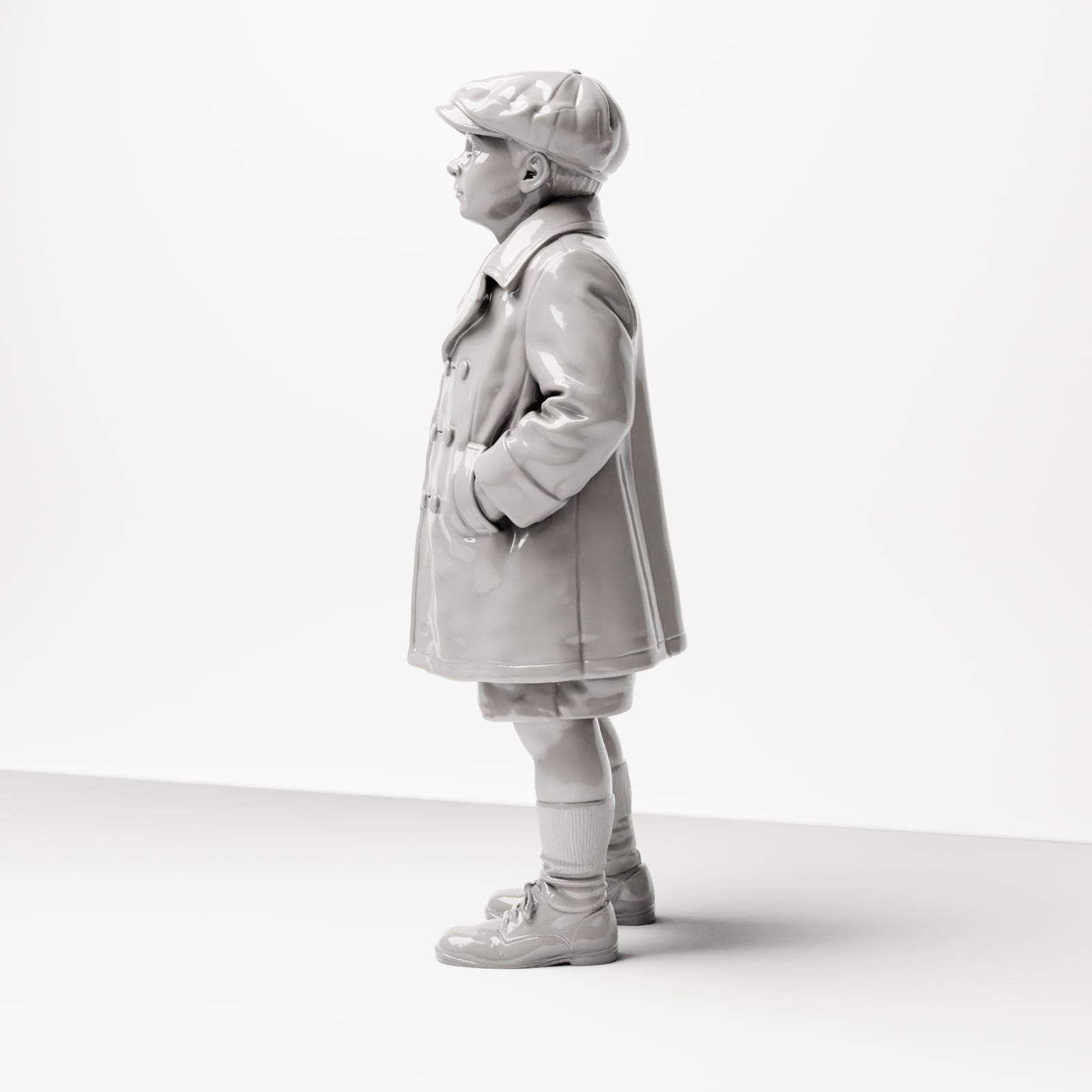 Diorama model building product photo 1: Historical diorama figure: Young attendant with cap and coat, late 1920s (sc10)