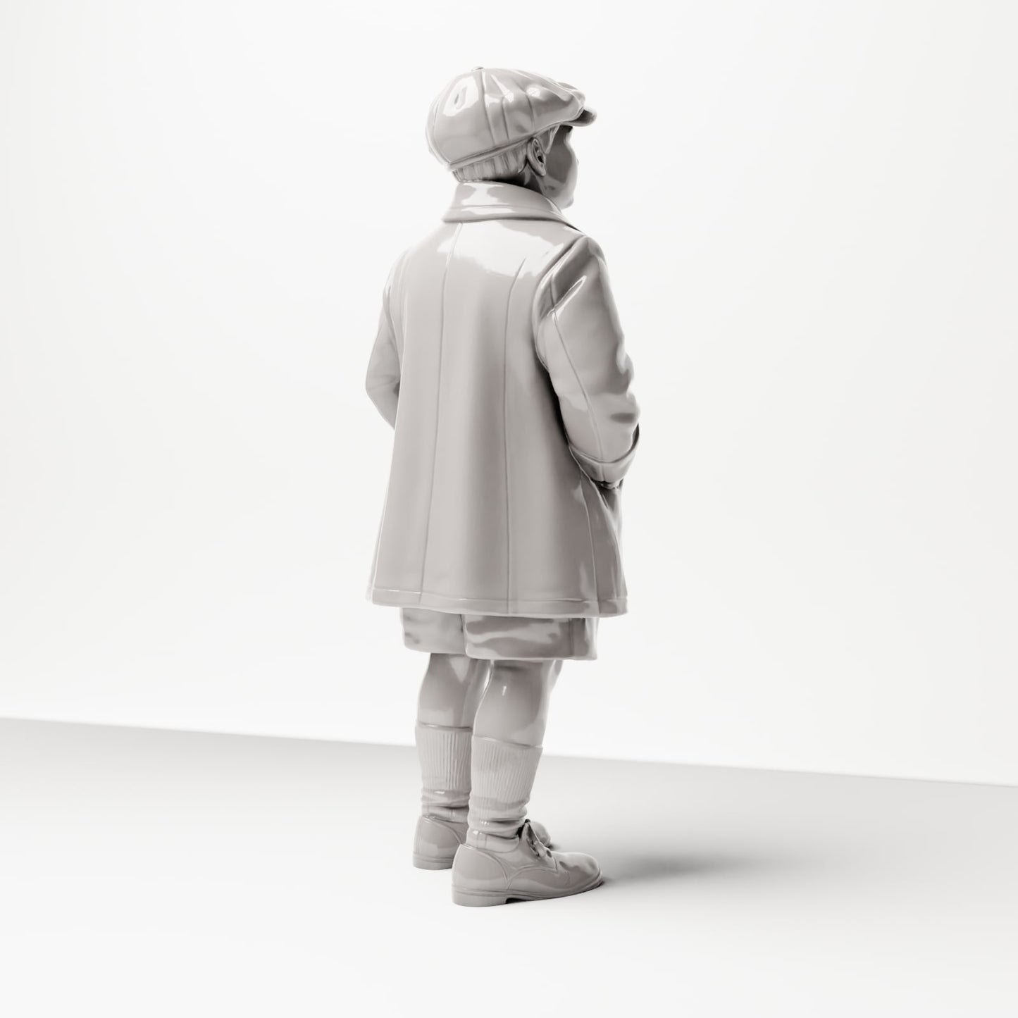Diorama model building product photo 3: Historical diorama figure: Young waiting man with cap and coat, late 1920s (sc10)