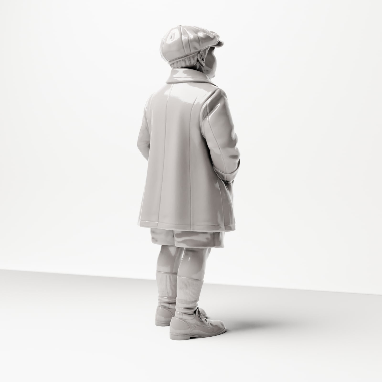 Diorama model building product photo 3: Historical diorama figure: Young waiting man with cap and coat, late 1920s (sc10)