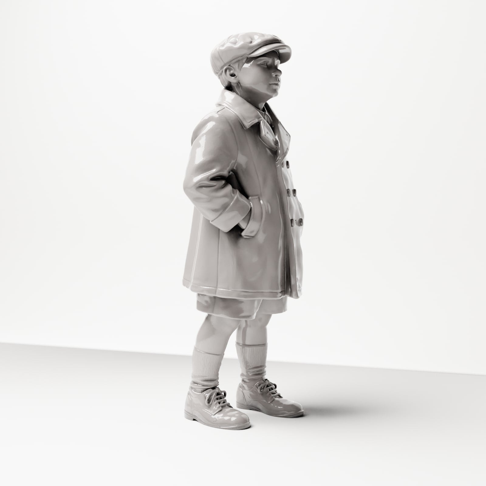 Diorama model building product photo 4: Historical diorama figure: Young attendant with cap and coat, late 1920s (sc10)