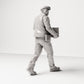 Diorama Modellbau Produktfoto 3: Historische Diorama Figur: Stevedore/Hafenarbeiter mit Holzkiste vor dem Bauch (sc12)