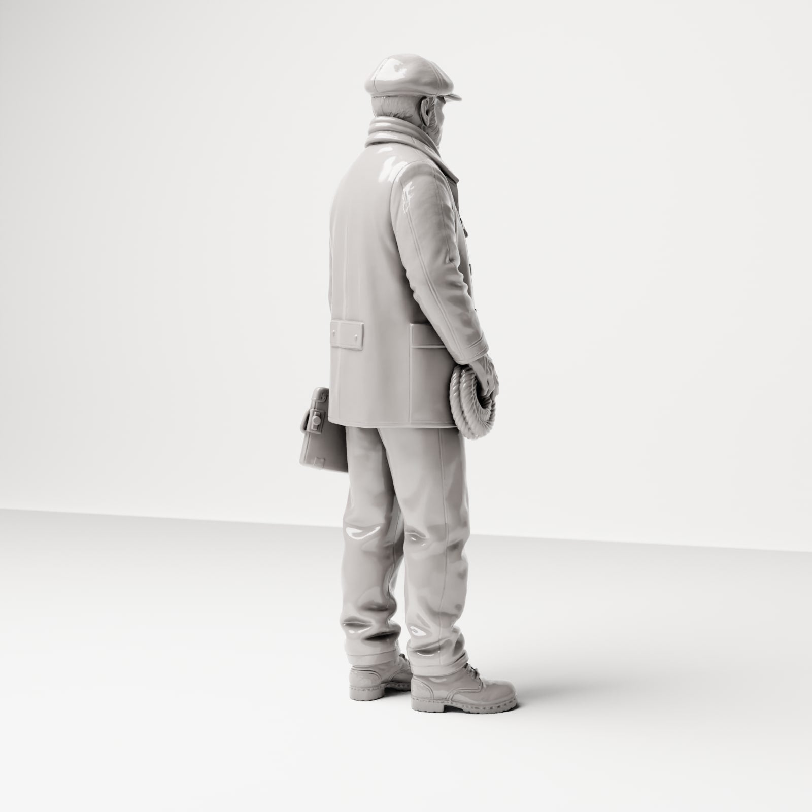 Diorama model-making product photo 3: Historical diorama figure: Kai foreman with cargo list, 1920s-1930s (sc14)
