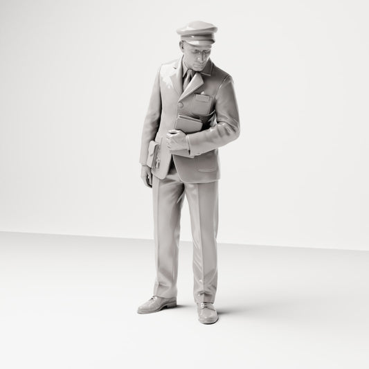 Diorama model-making product photo 0: Historical diorama figure: Ship steward with passenger list (sc16)