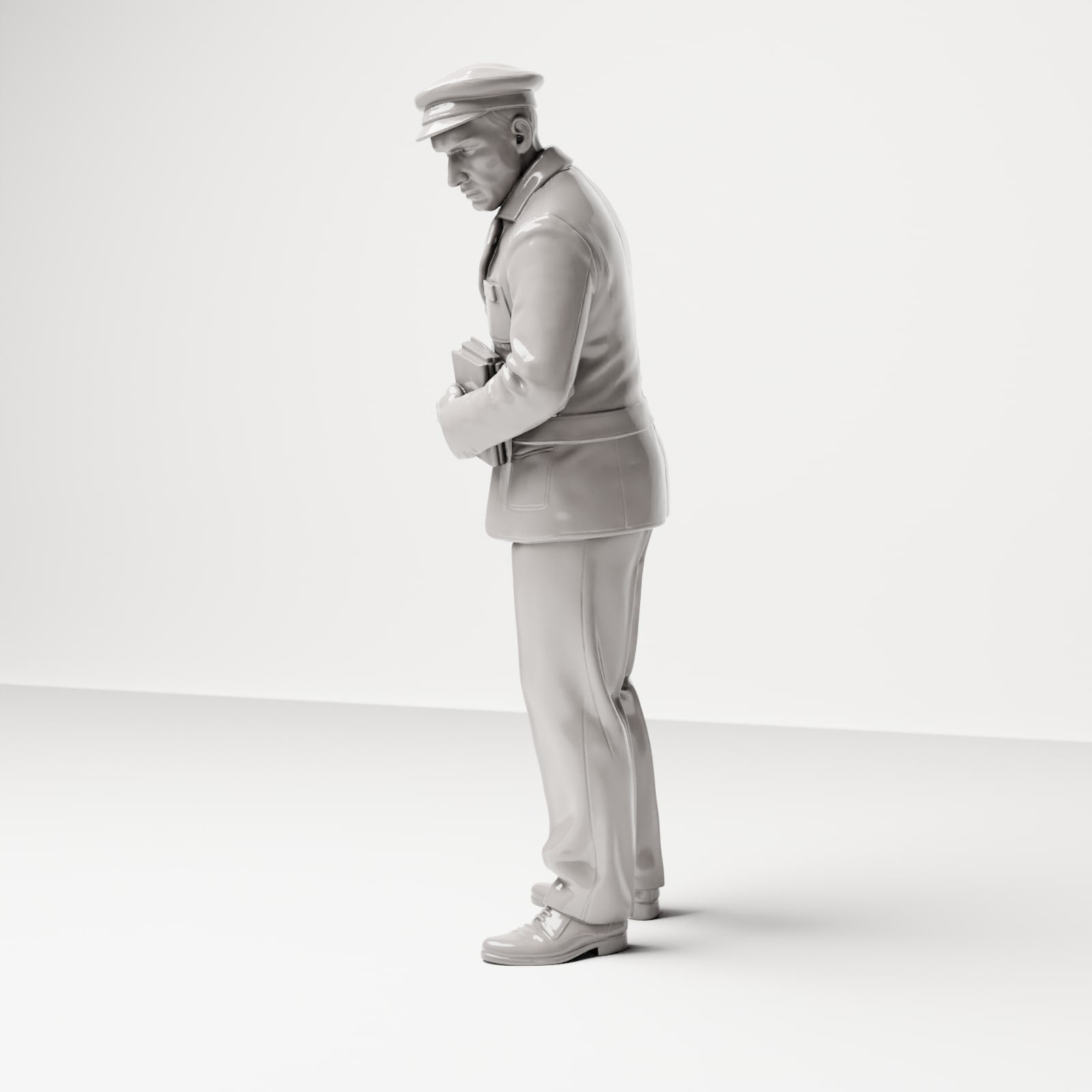 Diorama model-making product photo 1: Historical diorama figure: ship steward with passenger list (sc16)