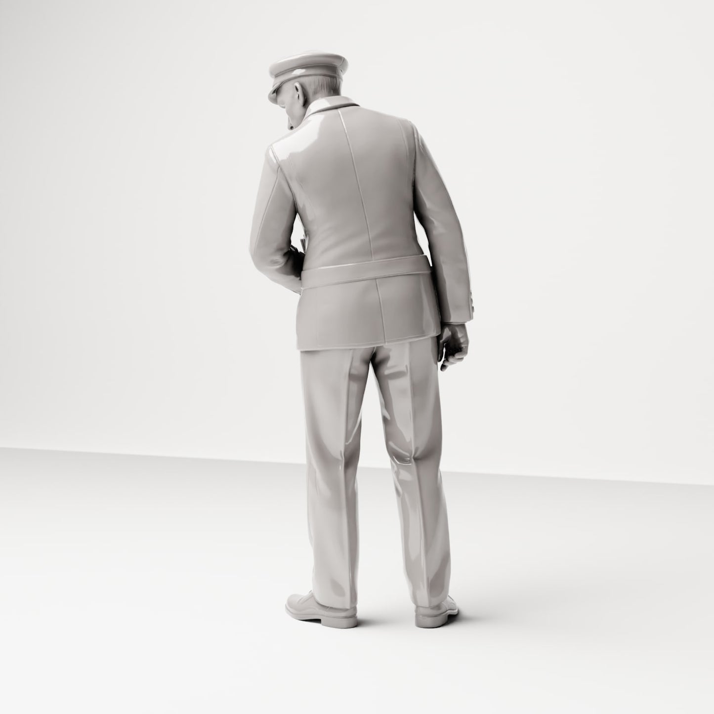 Diorama model-making product photo 2: Historical diorama figure: ship steward with passenger list (sc16)