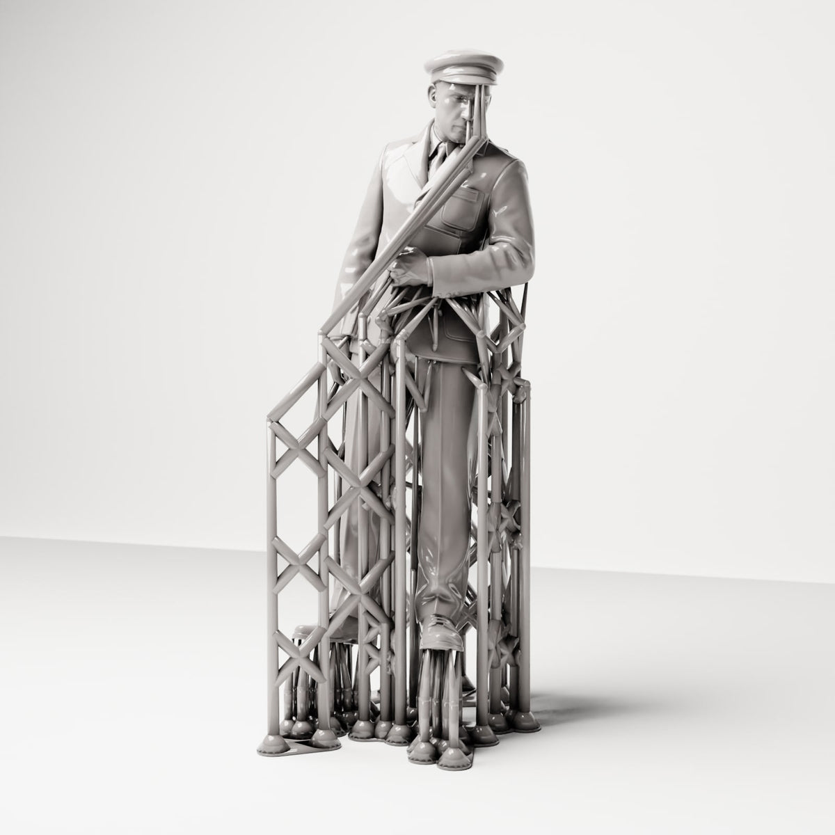 Diorama model-making product photo 5: Historical diorama figure: ship steward with passenger list (sc16)