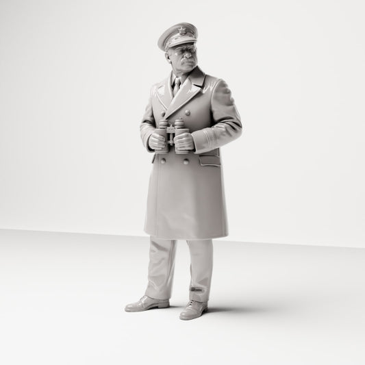 Product photo 0: Historical diorama figure: ship captain on the quay with binoculars (sc17)