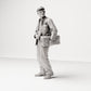 Diorama Modellbau Produktfoto 0: Historische Diorama Figur: Schiffsingenieur mit Werkzeugtasche (sc19)