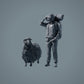 Farm Animal Figures: Sheep - Standing Sheep 2 (a024)