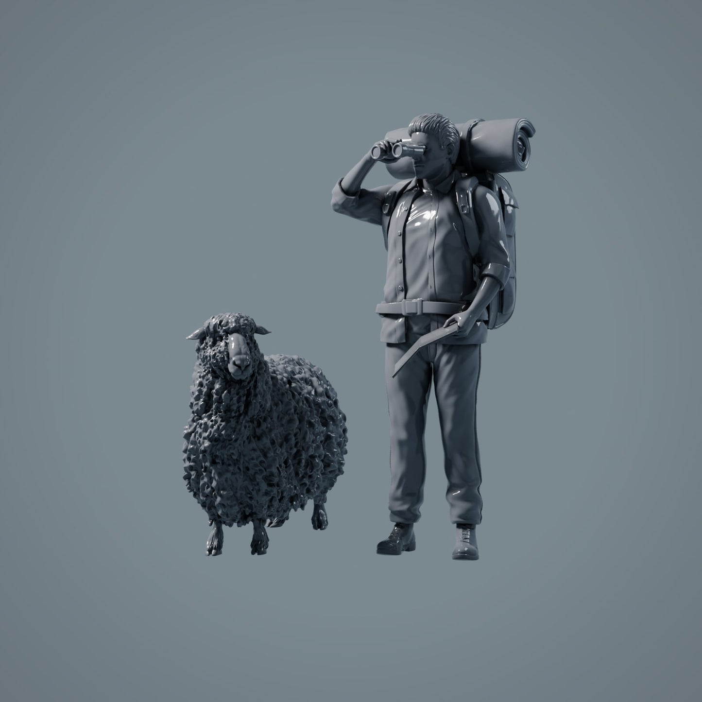 Farm Animal Figures: Sheep - Standing Sheep 2 (a024)