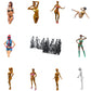 Product photo diorama and model building miniature figure: Boxenluder set, 10 figures