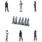 Product photo diorama and model building miniature figure: Driver set, 6 figures