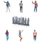 Product photo diorama and model building miniature figure: Sprayer Gang Set, 6 figures