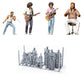 Diorama Figuren-Set: Klassische Rockband (Nr. S109) – STL-geprüfte Übersicht aller enthaltenen unbemalten Resinfiguren