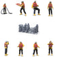 Product photo diorama and model building miniature figure: Lifeboat set, 8 figures