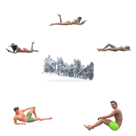 Product photo 0: Beachgoers: Vacation at the Beach Set