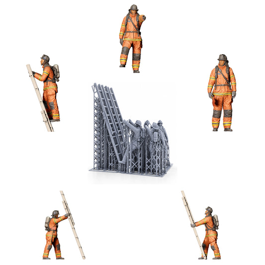 Diorama Model Building Product Photo 0: American Firefighters - Rescue Team Set
