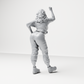 Diorama model-making product photo 1: Standing female figure with raised arm and hand on hip (a157)