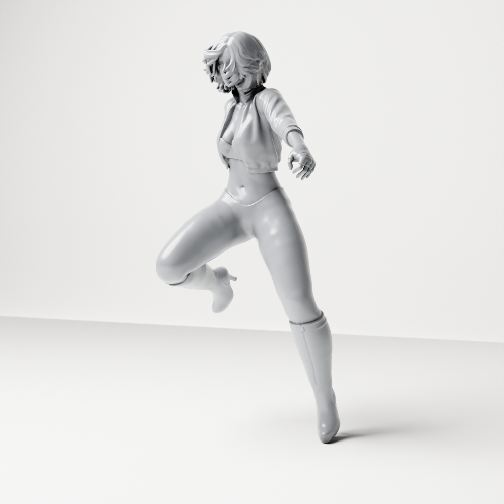 Diorama model making product photo 0: Diorama figure: Walking person with short jacket & tall boots (a159)