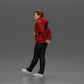 Diorama model-making product photo 2: Walking figure: man in casual clothing with hands behind his back (a158)