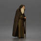 Diorama model-making product photo 1: Standing figure: Bearded wanderer with hooded cloak, robe & staff (a189)