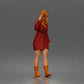 Diorama model making product photo 1: Standing figure: Waving woman hailing a taxi in a long-sleeved dress & boots (a204)