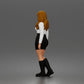 Diorama model-making product photo 2: Standing female figure wearing a blouse, miniskirt & knee-high boots (a197)