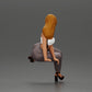Diorama model making product photo 3: Seated female figure with sunglasses, sleeveless top & heeled sandals (a162)