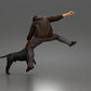 Diorama model building product photo 2: Diorama figure: Crouching man in a hoodie (a201)