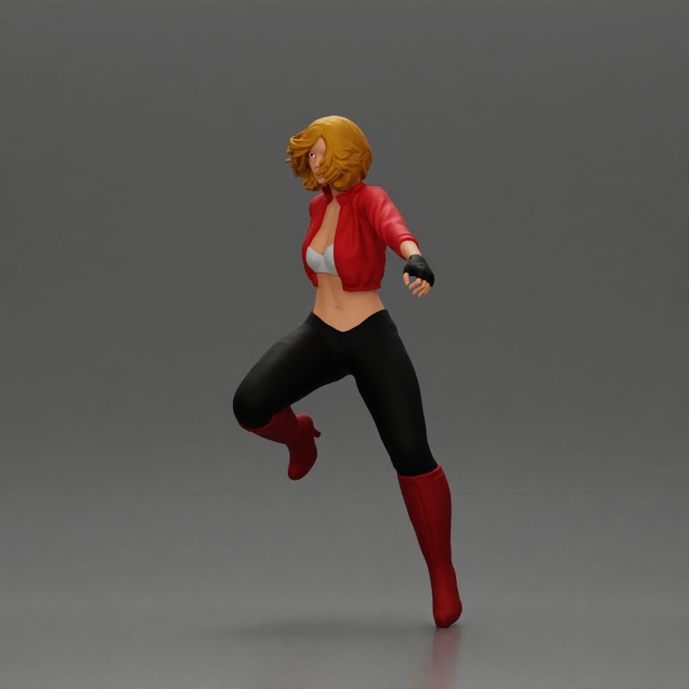 Diorama model making product photo 2: Diorama figure: Walking person with short jacket & tall boots (a159)