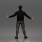 Diorama model making product photo 3: Standing figure: presenting man with turtleneck sweater and open arms (a190)