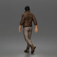 Diorama model making product photo 3: Walking figure: Bearded man with cap, jacket & boots (a188)